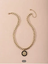 Round Charm Chain Necklace