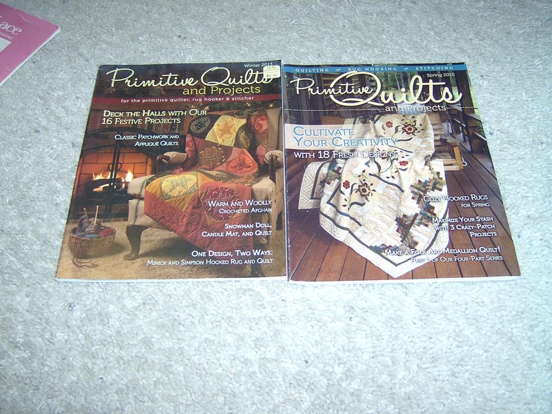 Primitive Quilts & Projects 2 Issues Winter 2013 & Spring 2015