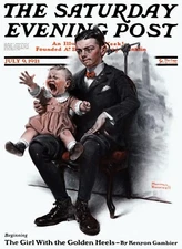 Saturday Evening Post 1913 Cover  Reproduction Giclee Print