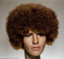 Afro Wig Auburn Med Width Nice Quality Synthetic Hair Unisex Costume Wig