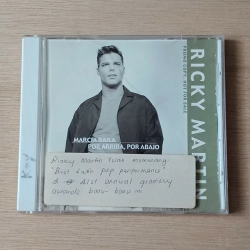 RICKY MARTIN - Rare 1999 Malaysia 2tracks PROMO CD