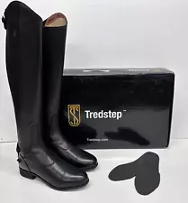 Tredstep Donatello III Dress Size 9.5 - 10 US Calf SLIM 13½ Height TALL 20 BLACK