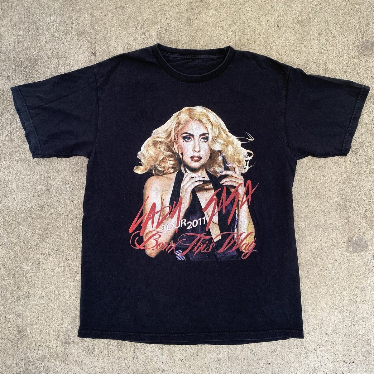 Lady Gaga Born This Way 2011 Tour T-shirt