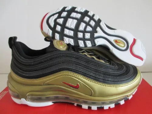 WMNS NIKE AIR MAX 97 QS BLACK-VARSITY RED SZ 7.5/ MENS SZ 6 [AT5458-002]