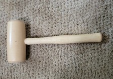 C.S. Osborne Barrel Shaped Hickory Mallet 89.5 Size 3 2-1/4" Diameter USA