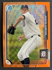Austin Kubitza 2015 Bowman Chrome ORANGE WAVE REFRACTOR PARALLEL #BCP32 TIGERS