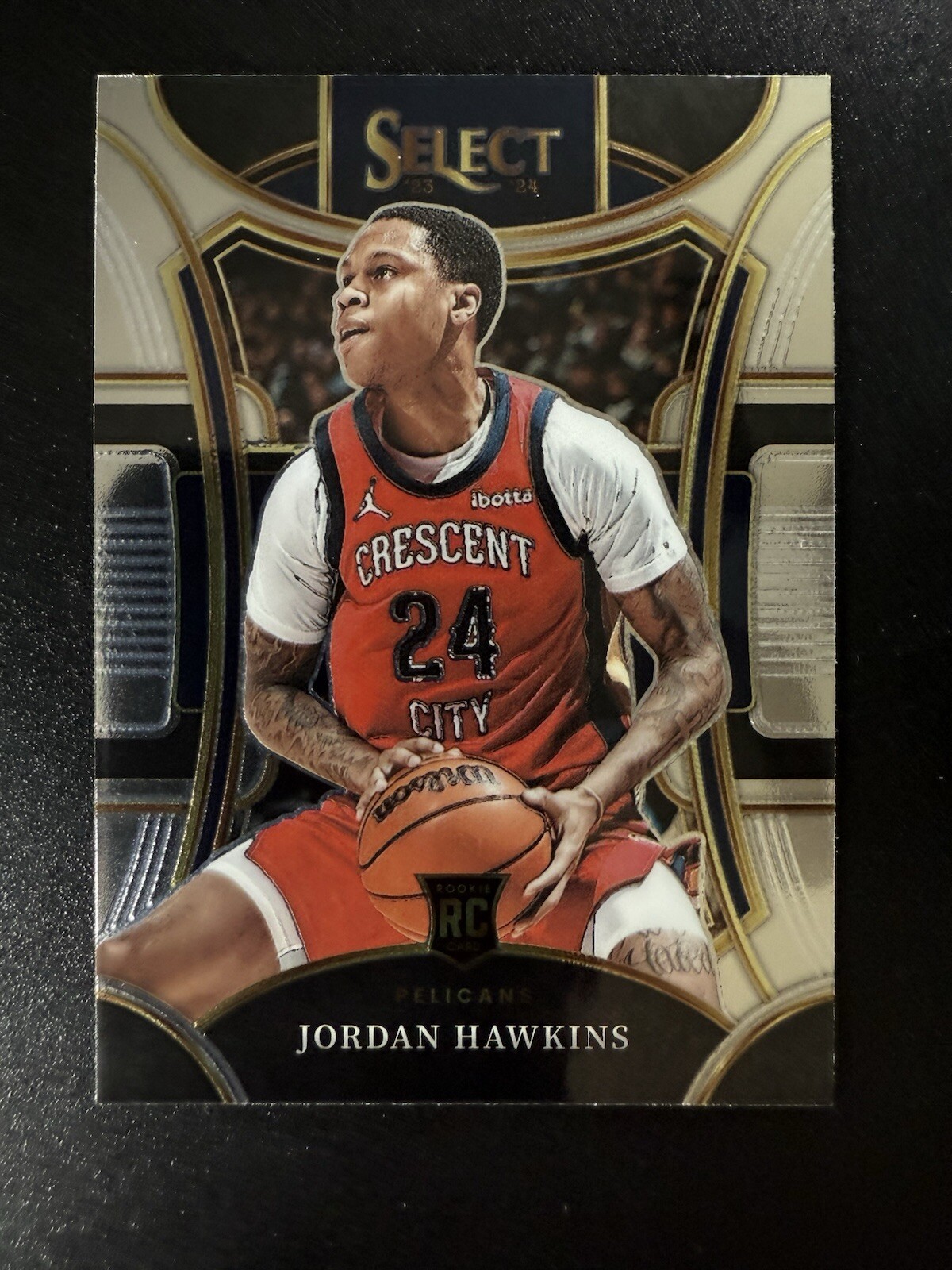 2023-24 Panini Select - Mezzanine Level Silver Prizm #334 Jordan Hawkins (RC)