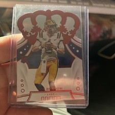 Joe Burrow MINT ROOKIE CROWN ROYALE Red HOLO DIECUT 2020 PANINI DRAFT PICKS RC