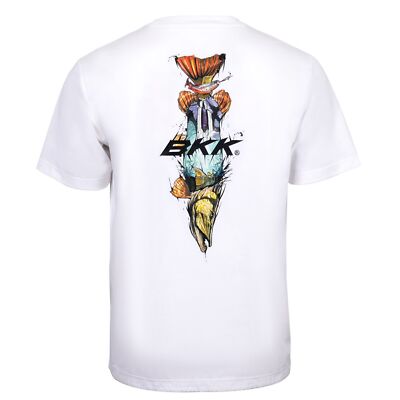 BKK SHORT SLEEVE CASUAL SHIRT - BRAND VALUES PIKE - WHITE - T-Shirt, Angelshirt