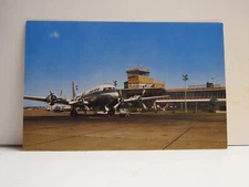 Quad CIty Airport Molline, Illinois Chrome Postcard B295
