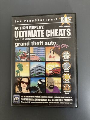 Ps2 Grand Theft Auto Vice City Cheat Disc 4DVG *KEIN SPIEL* Datel 2002 Neuwertig