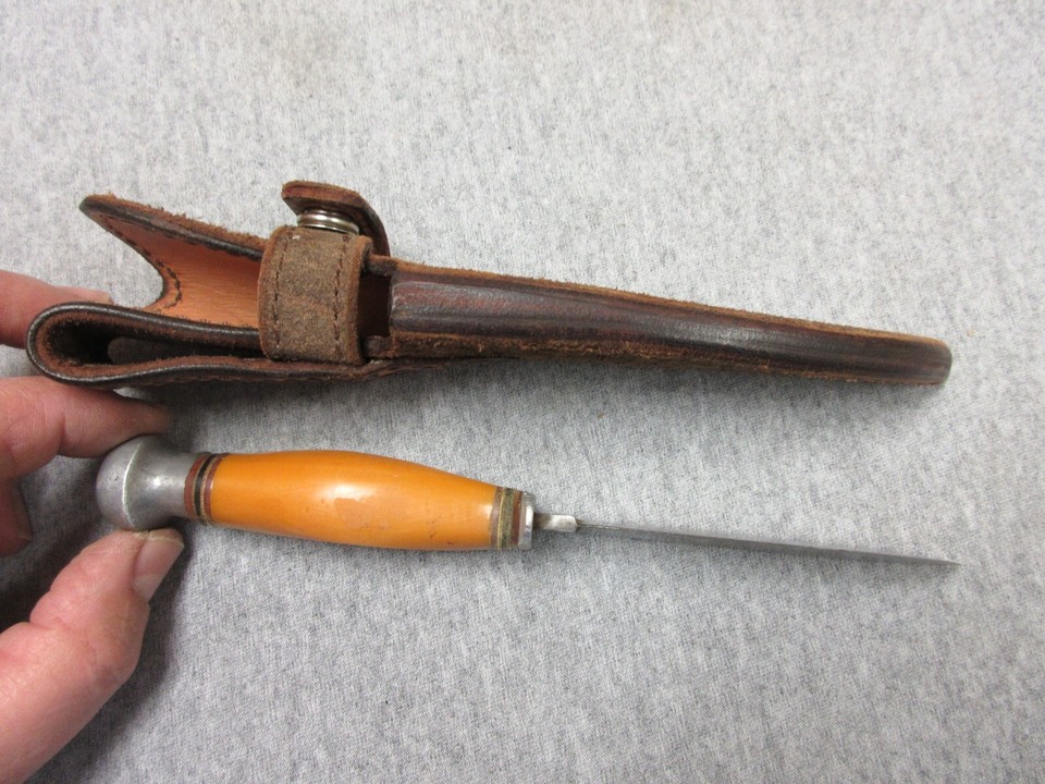 vintage Edw. K. Tryon Co Philadelphia Pa fixed blade knife & Rowe's