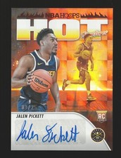 2023-24 Panini Hoops JALEN PICKETT Hot Signatures Rc 💎 Red Auto /25