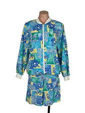 Vintage 80s Cricket Lane floral windbreaker jacket shorts 2pc set 12 Track Suit