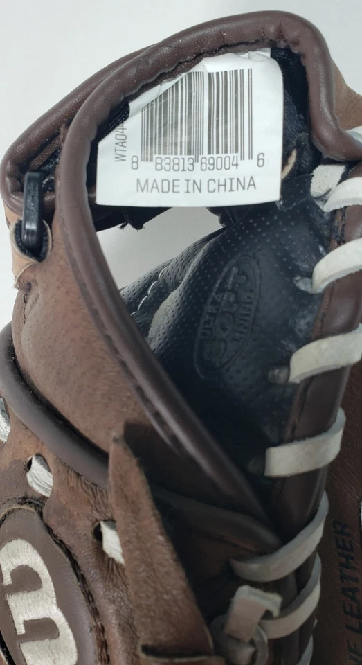 Guante de Softbol Lanzamiento Rápido Wilson A440 Cuero Marrón 11 1/2" A440 Izquierdo Monsta Web Foto 3 de 4