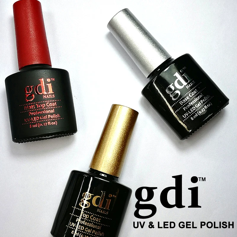 Brand New gdi TOP & BASE Coat UV/LED Gel Nail Polish, Variation Listing