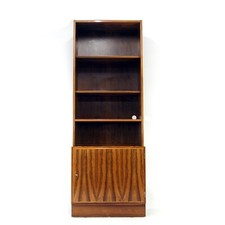 Retro Vintage Danish Tall Bookcase Book Cabinet Rosewood 50s 60s 70s Mid Century