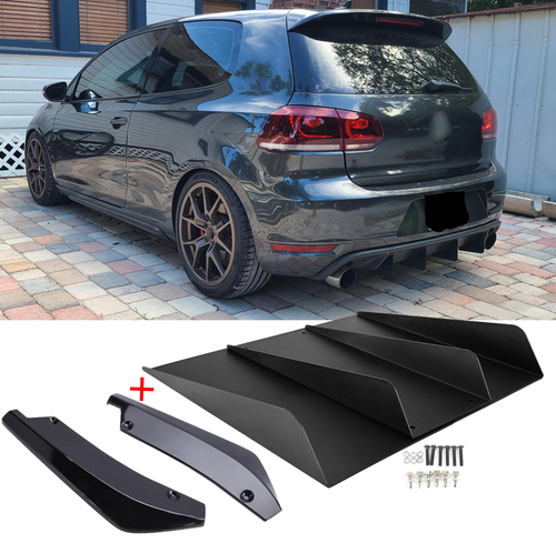 Hinten Heckdiffusor Lippe Diffuser Heckstoßstangenschutz Für VW Golf 6 GTI GTD