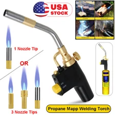 Propane Torch Head Trigger Start Mapp/Map Gas Welding Torch Push Button Igniter