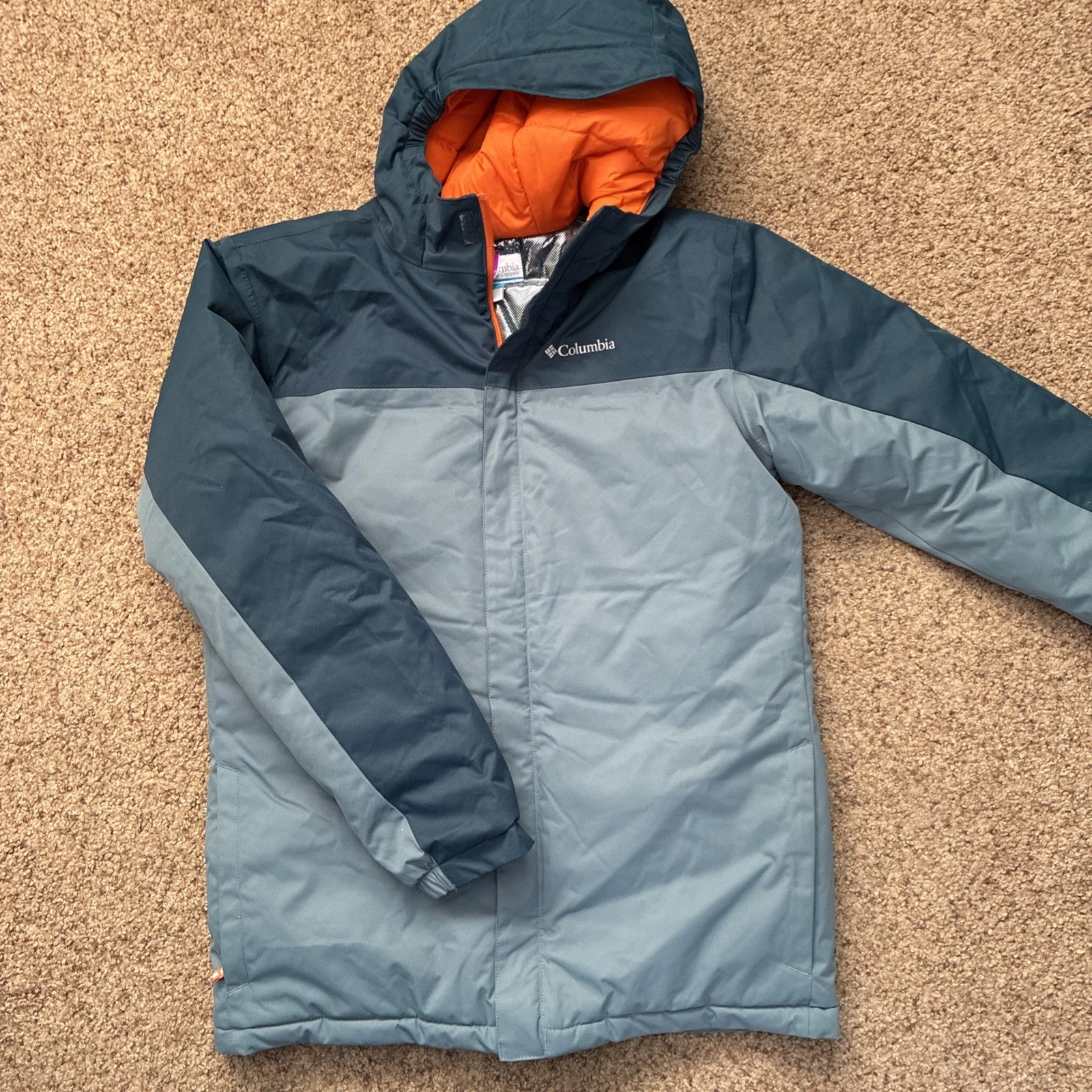 Columbia teens XL Hikebound Insulated Jacket in Metal Night Wave WM1909-346