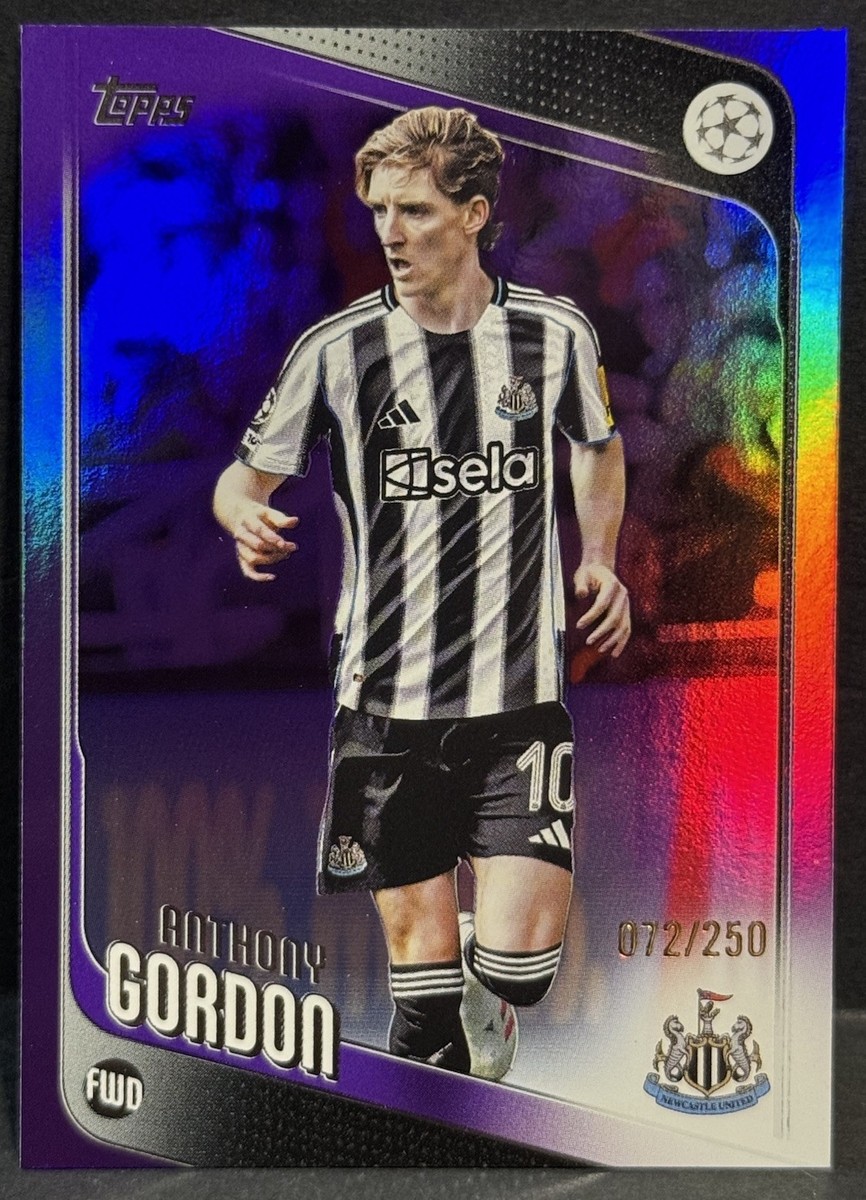 2025-26 Topps UEFA Club Competitions Newcastle Anthony Gordon