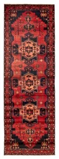 Vintage Hand-knotted Runner Rug 3'7" x 10'4" Traditional Oriental Wool Carpet