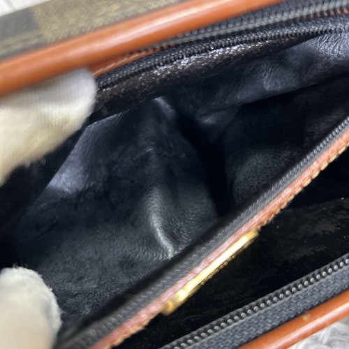 Fendi Pecan Mini Boston Bag Leather Vintage Authentic From Japan - Picture 19 of 24