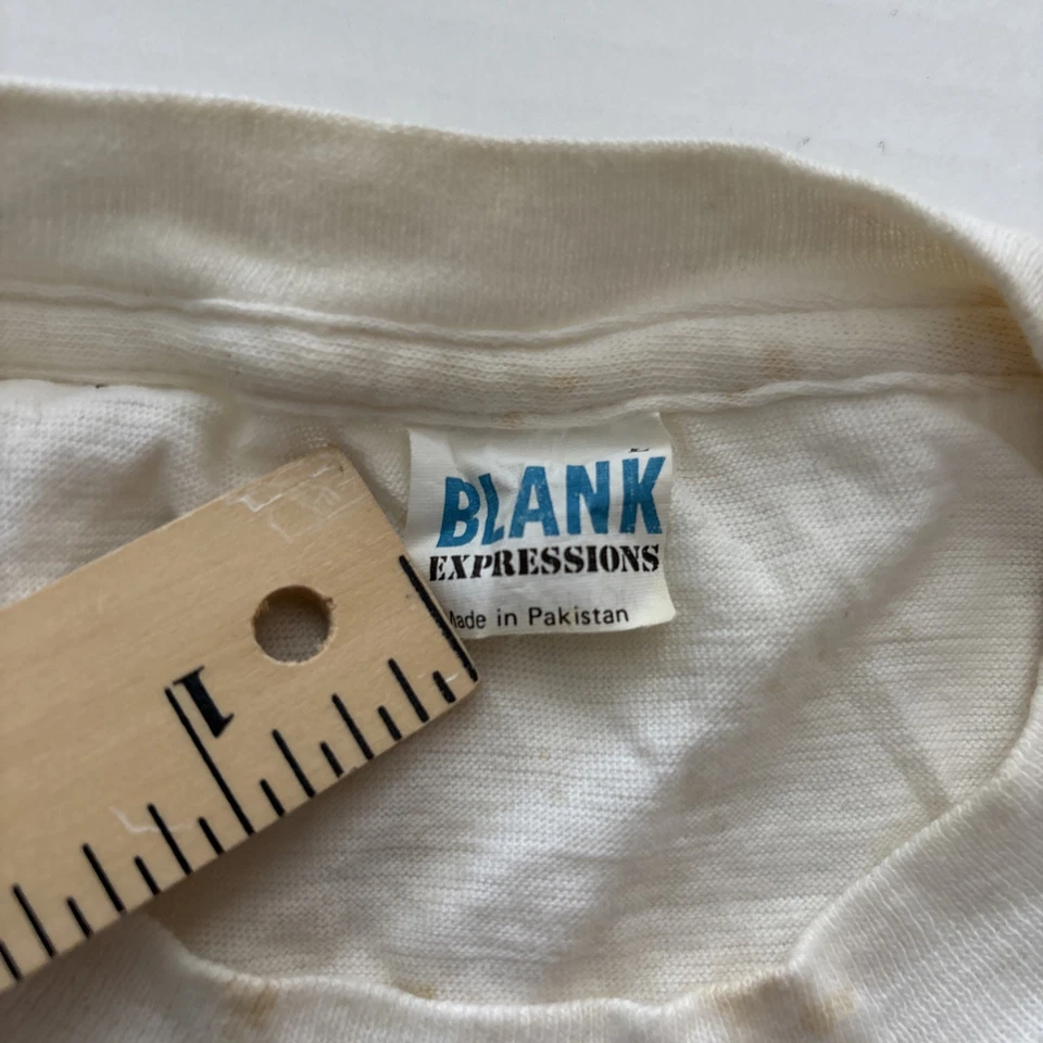 1986 Texas Chainsaw Massacre 2 T-Shirt L Blank Expressions Cannon Films Grail - Image 3 of 4