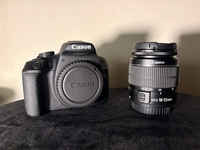 Canon EOS 2000D Digital SLR Camera Black 18-55mm Lens Interchangeable