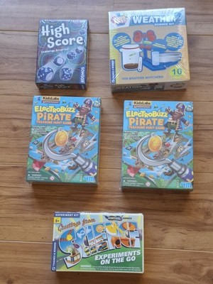 Kinder MINT Science Kit Konvolut + Brettspiele - Piratenspiel Wetterset Experiment