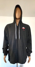 Fila Full Zip Drawstring Hoodie Grey Sweatshirt Mens Water Repellent 2X-Large