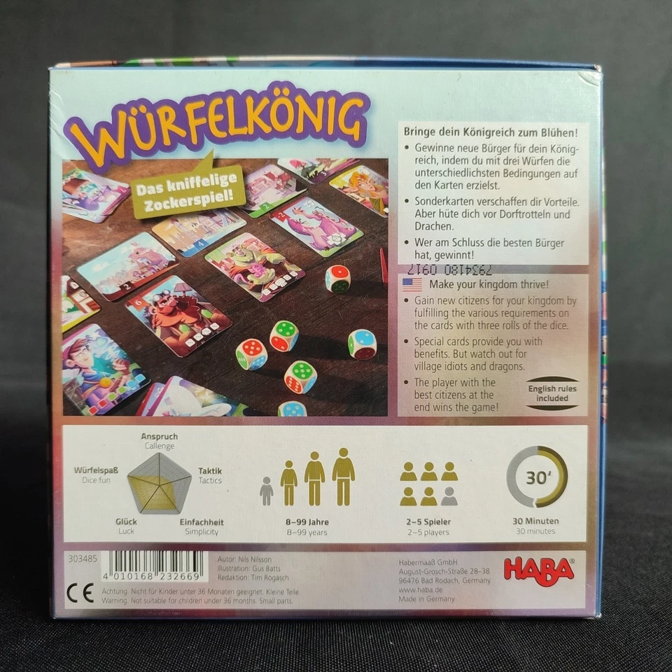 Würfelkönig von Haba ab 8 Jahren vollständig - Bild 2 von 4