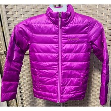 Columbia Girls Airspace Insulated Down Puffer Jacket Purple Size Small