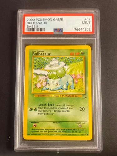 PSA 9 Bulbasaur 67/130 Base Set 2 2000 MINT
