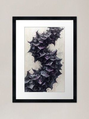Void Worm A gerahmter Kunstdruck gerahmt Wandbild Poster Leinwanddruck Bild