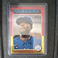 Topps Heritage Rookie Julio Pablo Martinez Rangers Chrome #223 /699 2024