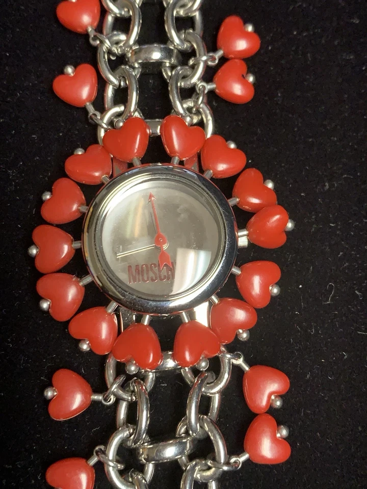 Moschino NEW Jelly Heart Watch by Moschino Hours &Minutes women's Unique design - Image 2 of 4