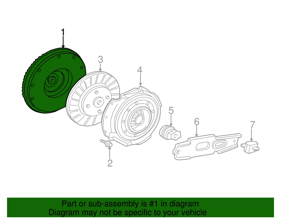 Genuine Ford Flywheel XL3Z-6375-CA - Imagem 4 de 4