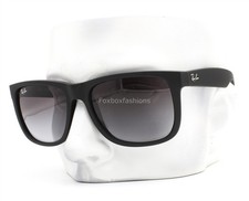 Ray-Ban Justin Sunglasses RB 4165 601/8G Matte Black Gray Gradient 54mm w/case