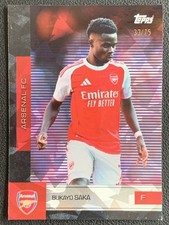 Bukayo Saka 2025-26 Topps Arsenal Fc Team Set Base /75 #15