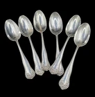 Set Of 6 Antique Sterling Silver Gorham Lancaster Teaspoons Mono LHP 122 Grams