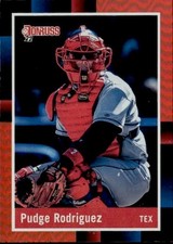 2022 Panini Donruss Baseball RED FOIL 1988 Retro - Pudge Rodriguez #276