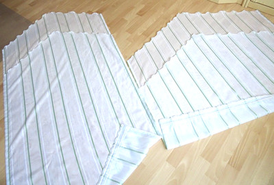 Gardinen Stores 2 Stück   90 x 180 und 120 x 120 mit Tunnelband sehr angesagt