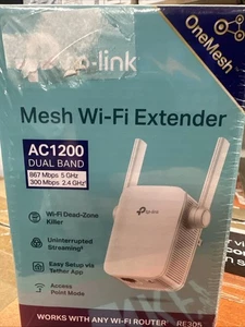 NEW - TP-LINK AC1200 Double bande RE305 Rehausseur d'extension Wi-Fi Mesh/Hotspot
