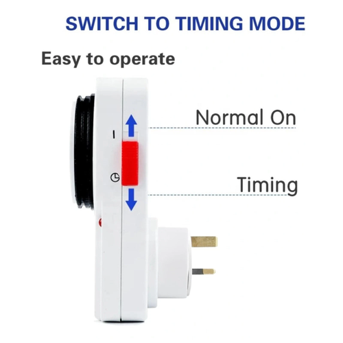 Plug In Timer 24 Hour Mains Switch Time Clock Socket UK 3 Pin Adapter ...