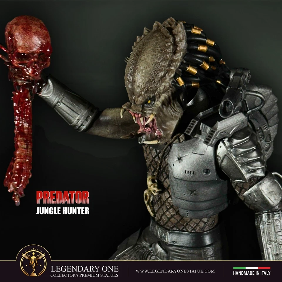 Predator Jungle Hunter Alien Action Figure scala 1.6 Diorama Statua 30cm Premium - Immagine 4 di 4