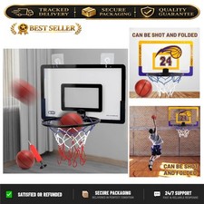 Wall Mounted Kids Basketball Hoop Set Indoor Home Sports Game KNYYSECQ