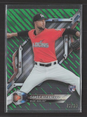 2018 Topps High Tek Sandy Alcantara #HT-SA Green RC 70/99