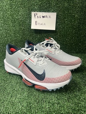 Nike Air Zoom Infinity Tour 2 Golf Pure Platinum Red Navy Men's 11