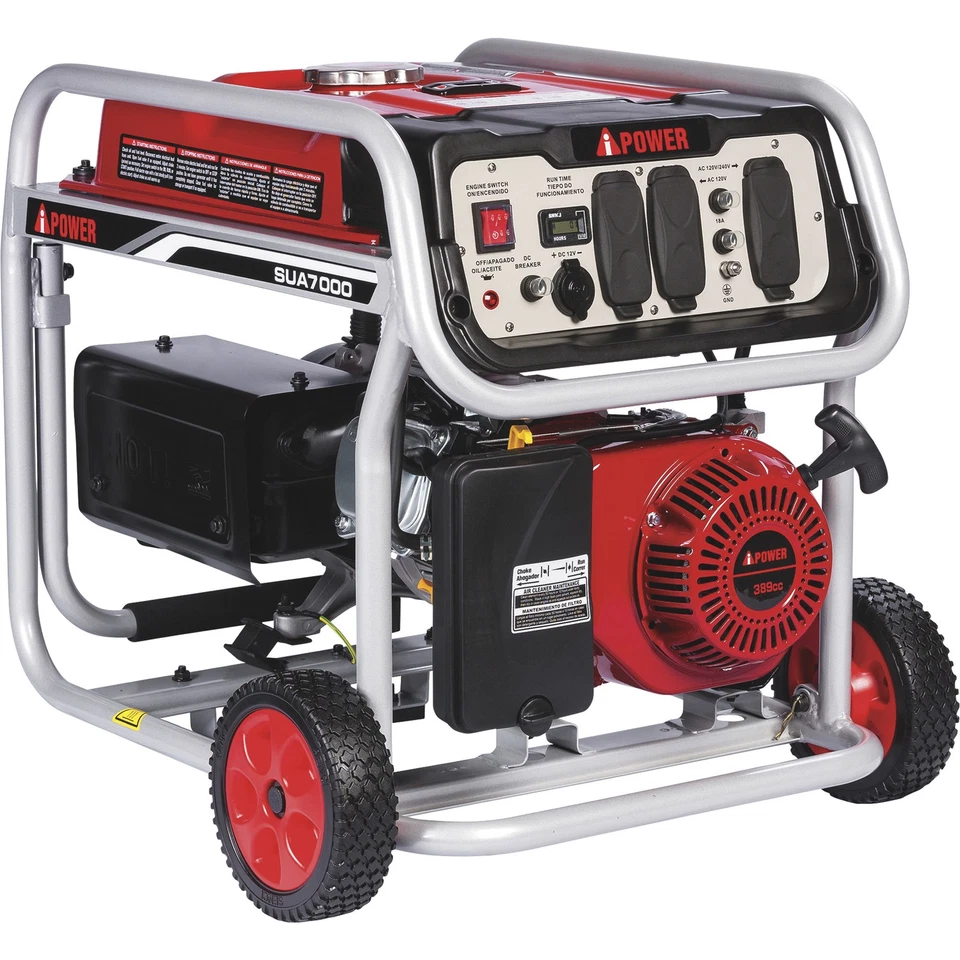 A-iPower Portable Generator — 7000 Surge Watts, 6000 Rated Watts, EPA - Image 4 of 4